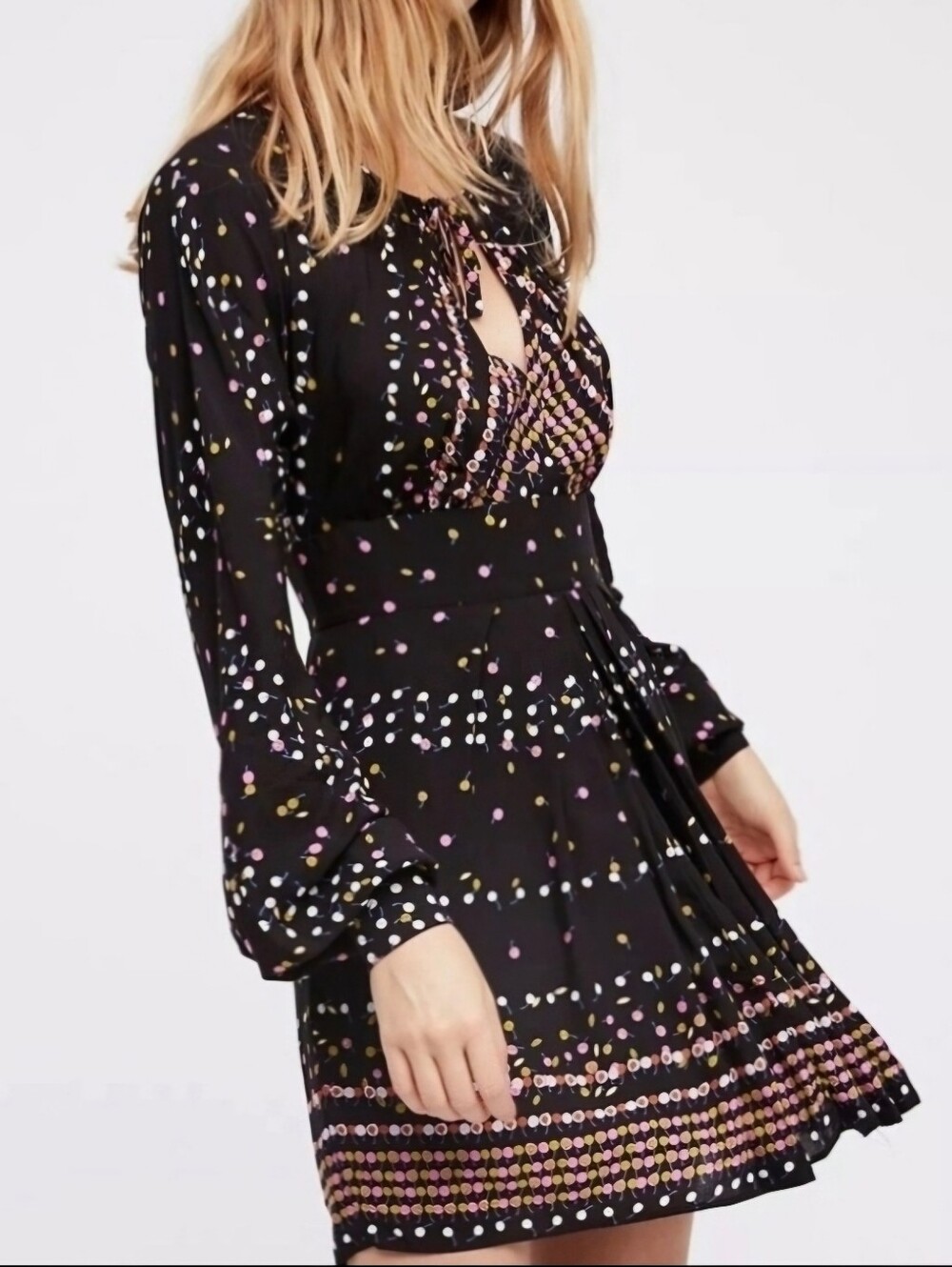 NWOT Free People Coryn Black Mini Dress - 4 - Picture 4 of 8